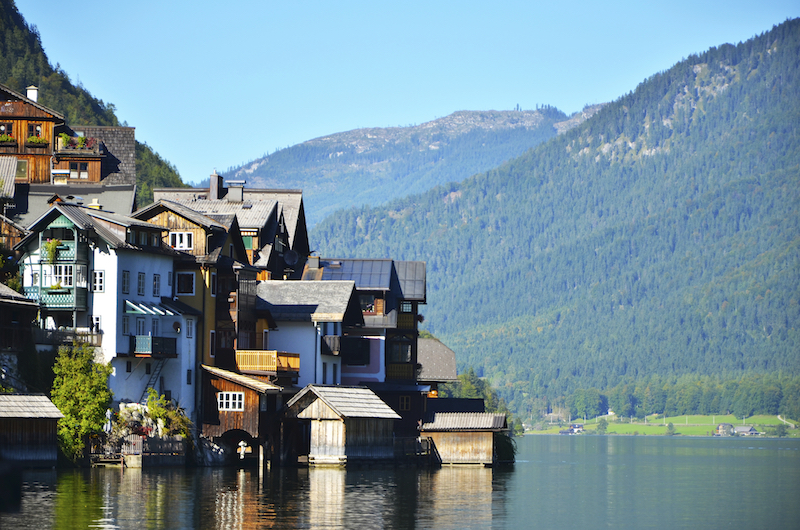 Hallstatt Austria salt mine lake